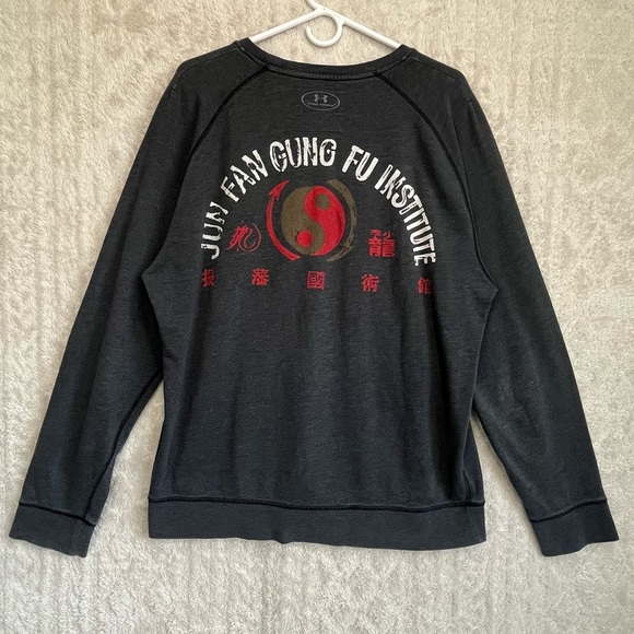 Bruce Lee Roots of Fight Bloodlines Sweatshirt Sz L Under Armour Loose Fit - Picture 10 of 16